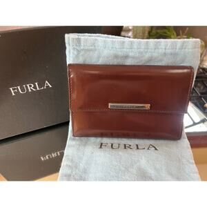 FURLA Merlot Wallet w/Complimentary Furla Box & Furla Dust Bag